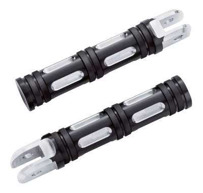 GZP Black edge cut rider footpegs