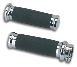 GZP Chrome/rubber CNC Tornado grip se