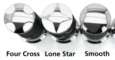 GZP Black Lonestar T-II rider peg set (IT)