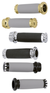 GZP Bronzed Turbo gripset gray rubber (IT)