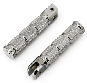 GZP Chr knurled rider footpegs ST18-up