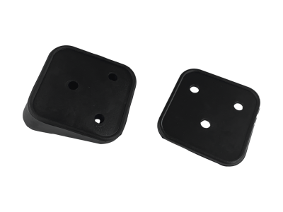 GZP Black rubberpadset licenseplate moun (IT)