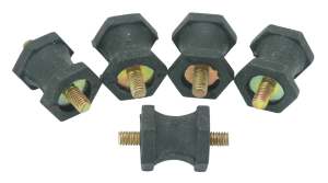 GZP Hex head rubbermount 1/4"-20, 5pck