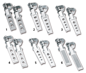 GZP Folding custom pegs W/clamp Holly