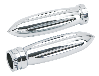 GZP Chrome billet grip set Rocket sty