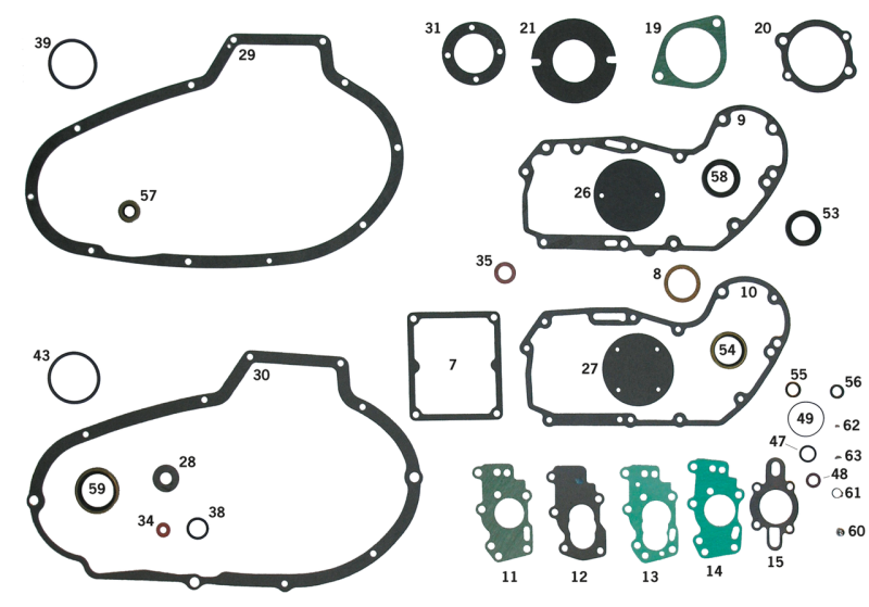 5pck Oil seal camshaft 71up #11124 (IT)