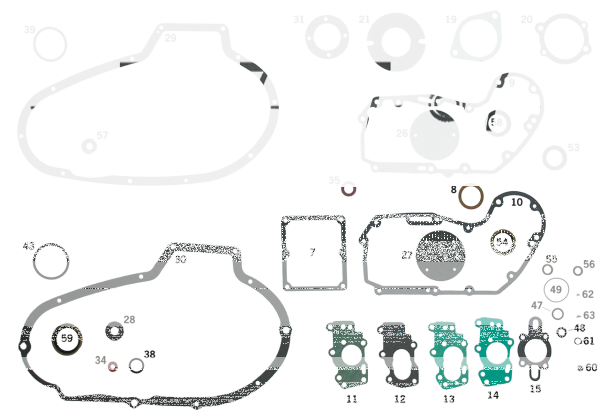 5pck Oil seal camshaft 71up #11124 (IT)