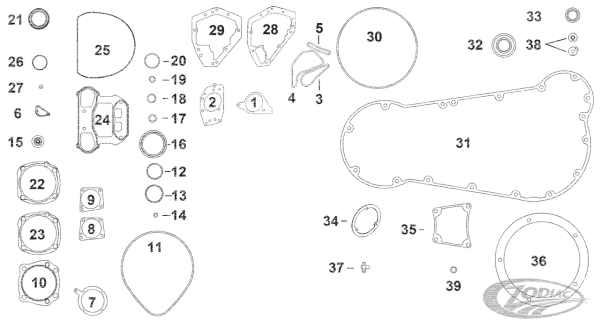 10pck O-ring chain housing BT82-06 (IT)