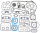 Gasket set EVO BT84-88 (IT)