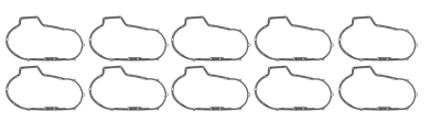 10pck primary cover gasket XL91-03 (IT)