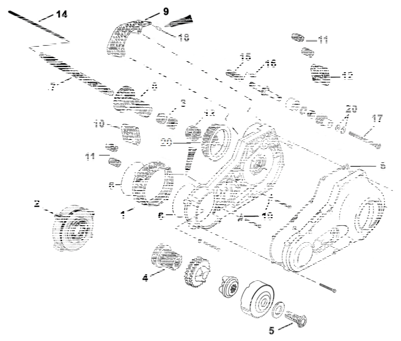 45mm Inner spacer jackshaft (IT)