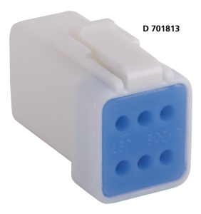 JST 6-Position socket housing w/seal