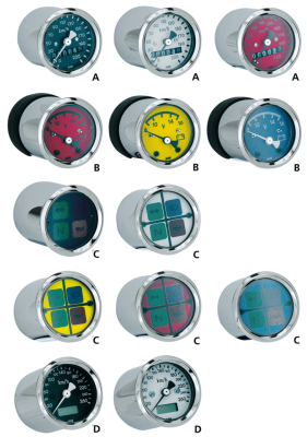 Blue Mini Speedo 1:1 MPH w/o bracket (IT)