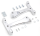 Passenger board supports chrome FXD06-17 (IT)