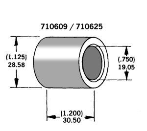Axle spacer zinc plated #41592-79