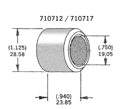 Axle spacer zinc plated #43617-95 (IT)