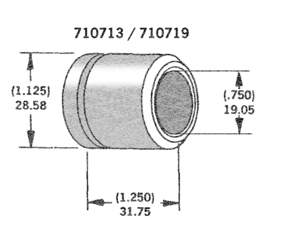 Axle spacer zinc plated #40915-94 (IT)
