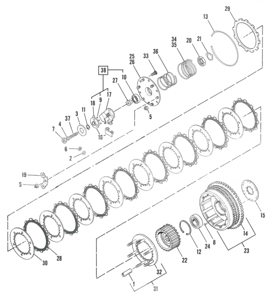 Clutch drum kick/electric XL71-80 (IT)