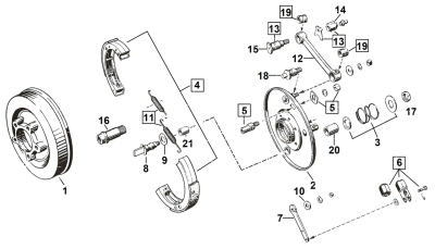 Brakeshoe Springset (2) (IT)