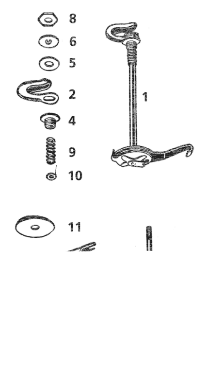 Screw, Adjusting Steeringdamper (IT)