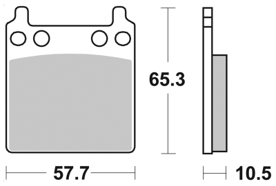 SBS HF Brake pads PM 162x2 - 509HF (IT)