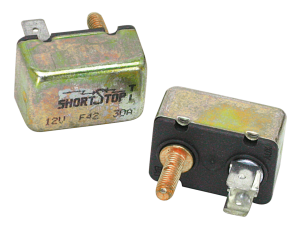 Dual output circuit breaker assy 30 Amp.