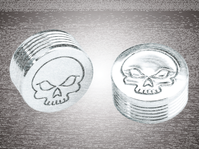 Buttonhead Bolt cap 1/4" Skull design (IT)