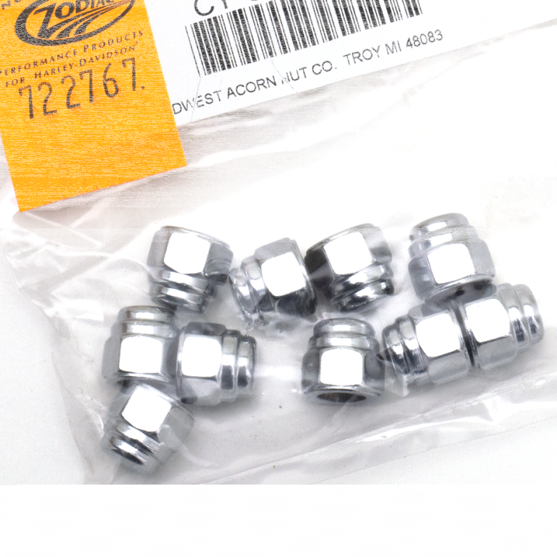 10Pck 5/16-18 Flat Top Acorn Nut (IT)