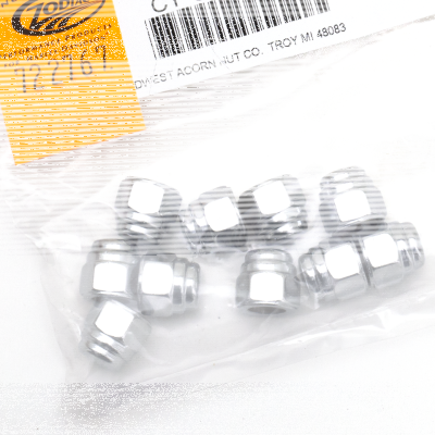 10Pck 5/16-18 Flat Top Acorn Nut (IT)