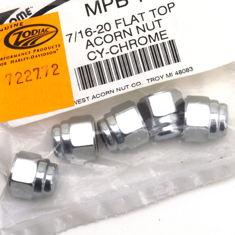 5Pck 7/16-20 Flat Top Acorn Nut (IT)