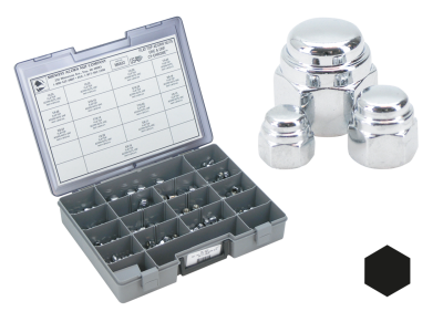 5Pck M12-1.25 Flat Top Acorn Nut