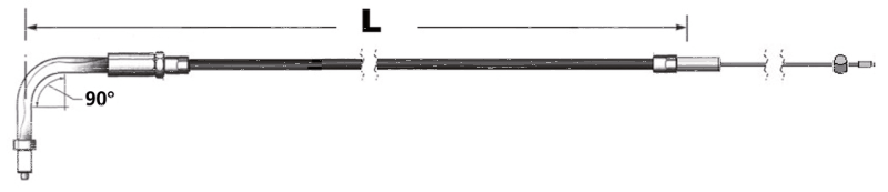 CC braided idle cable E+G96 LN=35" (IT)
