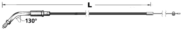 CC Braided Idle E+G 81-95 LN=48" 135° (IT)