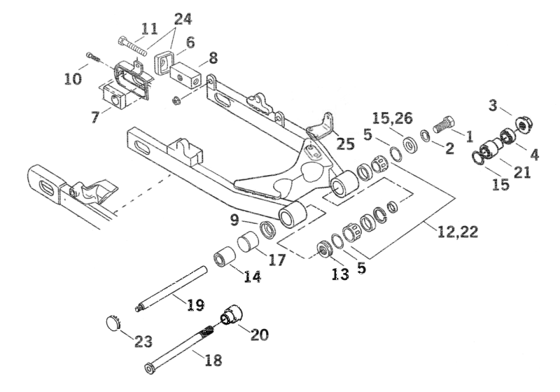 10pck GHDP HOLEPLUG SWINGARM FXD S (IT)