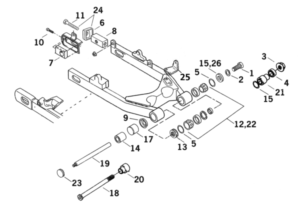 10pck GHDP HOLEPLUG SWINGARM FXD S (IT)