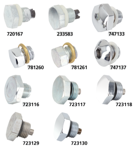 Drain plug 1/2"-20x7/8" hex zinc (IT)