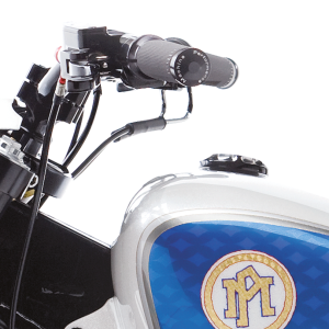 PM Contour renthal wrapped grips, black (IT)