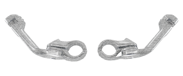 Adj. Peg mounts Angled 5" Long Chrome (IT)
