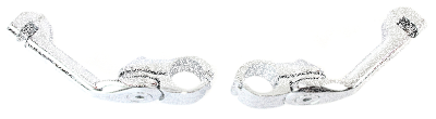 Adj. Peg mounts Angled 5" Long Chrome (IT)