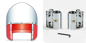 Beaded H-Duty peaked top/cupped red (IT)