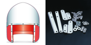 Beaded H-Duty 49-59 style red (IT)