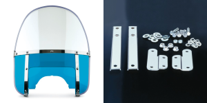 Beaded H-Duty round top/notched blue (IT)