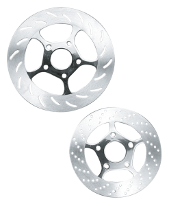 Disc rotor 10" Five spoke drilled Chrome (IT)
