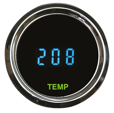 Round Oil temp gauge 2-1/16" Cels+Fhrnht