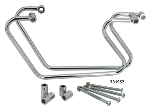 Chrome saddlebag supports FXDF08-17