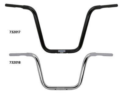 Apehanger 1-1/4" 40cm high 5 hole Black