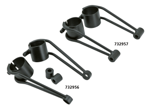 Vintage black 39mm light brackets (IT)