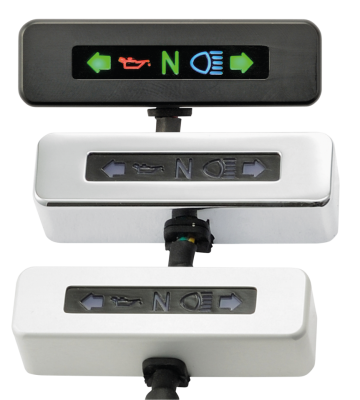 Micro LED indicator alu chrome (IT)