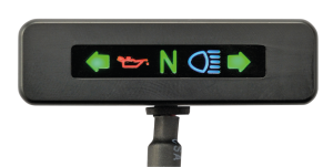 Micro LED indicator alu chrome (IT)