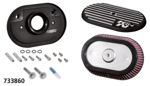 K&N Black Streetmetal oval A/C ME17-up (IT)